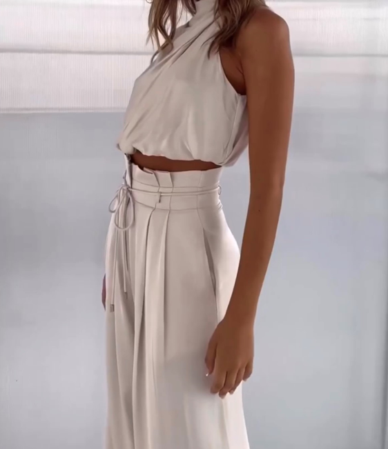 Ismerie Cotton Linen Two-Piece Set