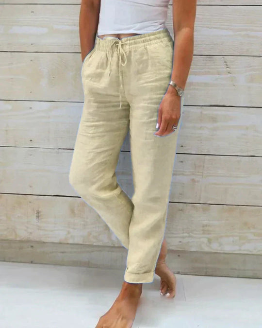 Cielisse Linen Design Pants