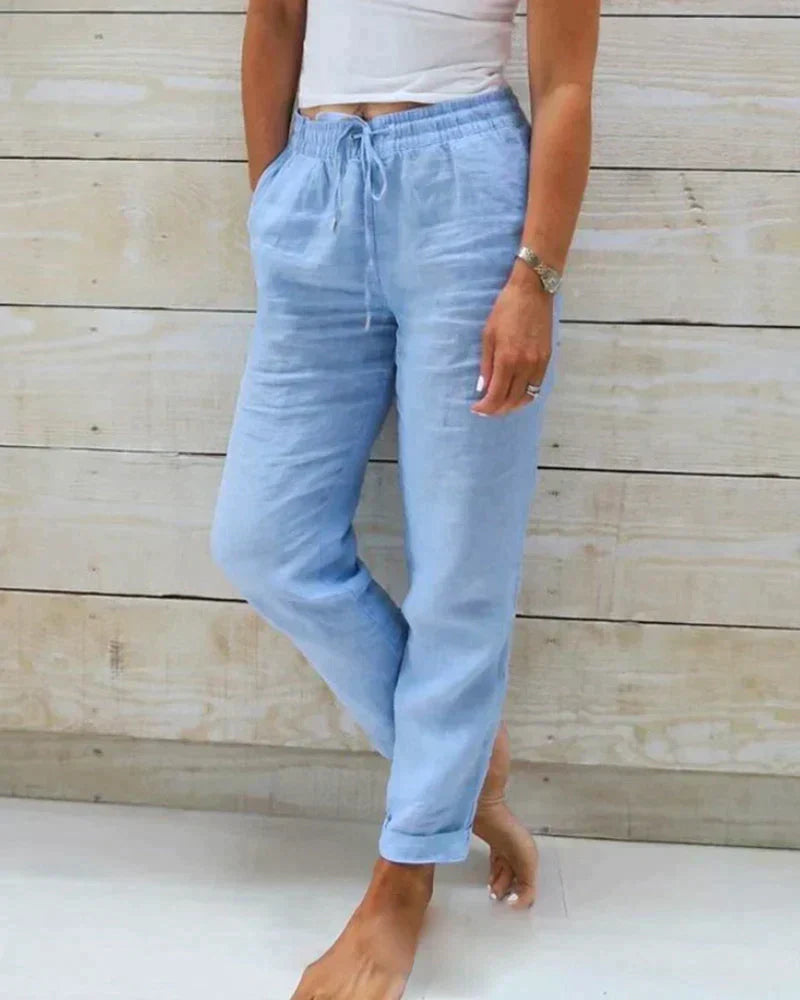 Cielisse Linen Design Pants