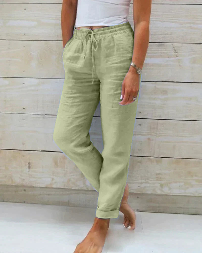 Cielisse Linen Design Pants