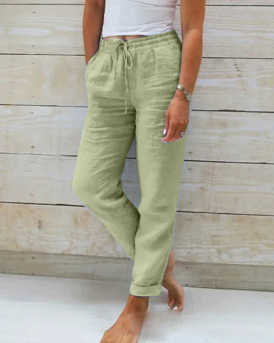 Cielisse Linen Design Pants