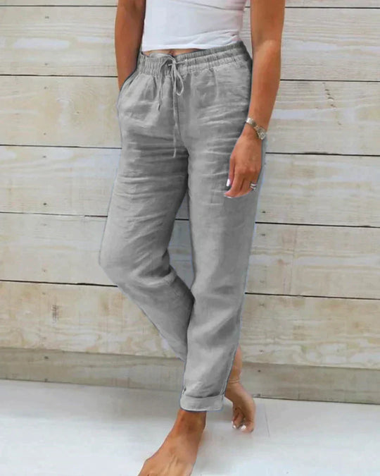 Cielisse Linen Design Pants