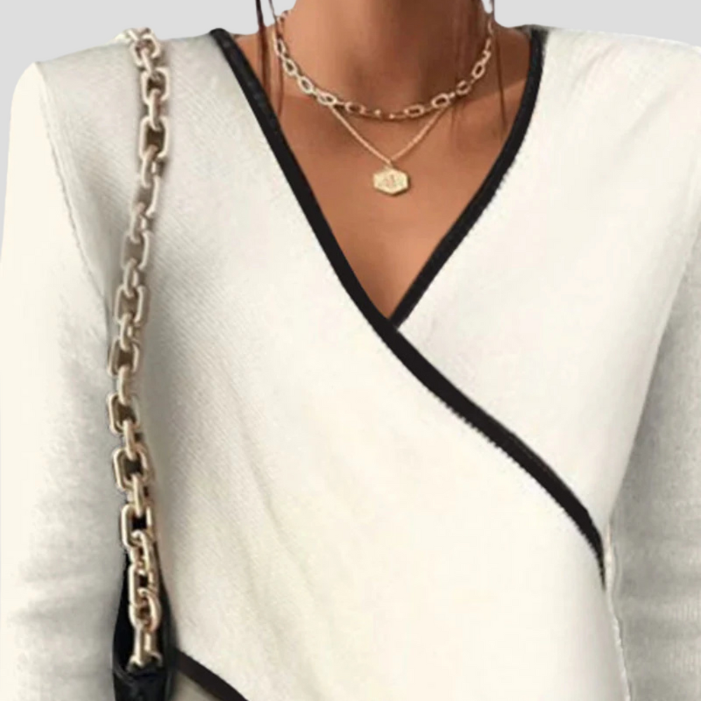 Solenne V-Neck Sweater