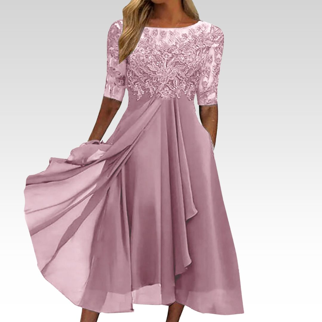 Olivia Midi Evening Dress
