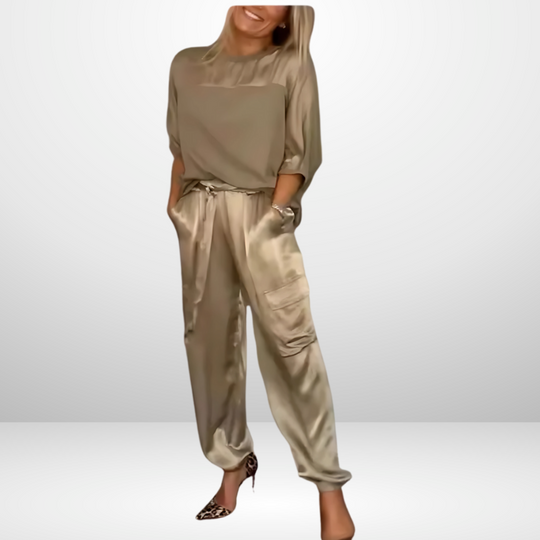 Noélisse Satin Two Piece Set