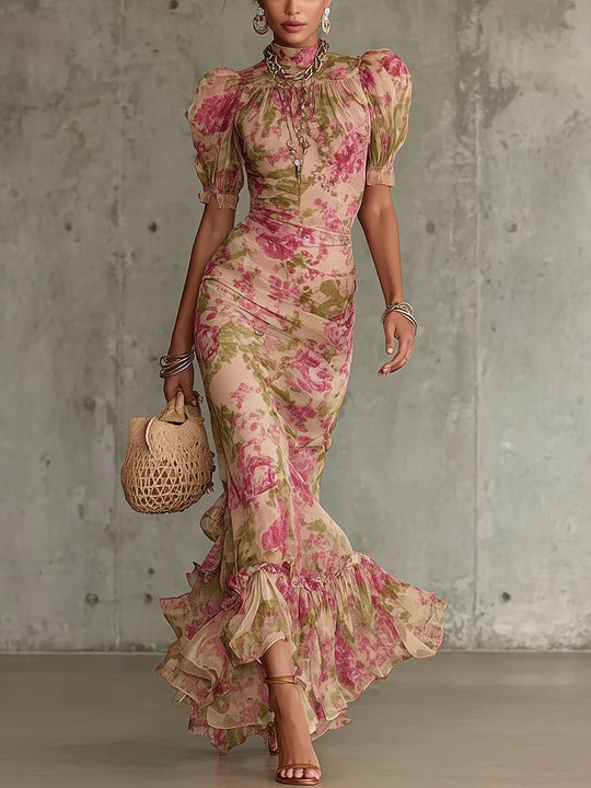 Serena Puff Sleeves Bodycon Dress