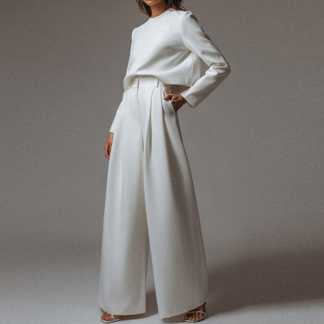 Virelina Cotton Palazzo Two Piece Set