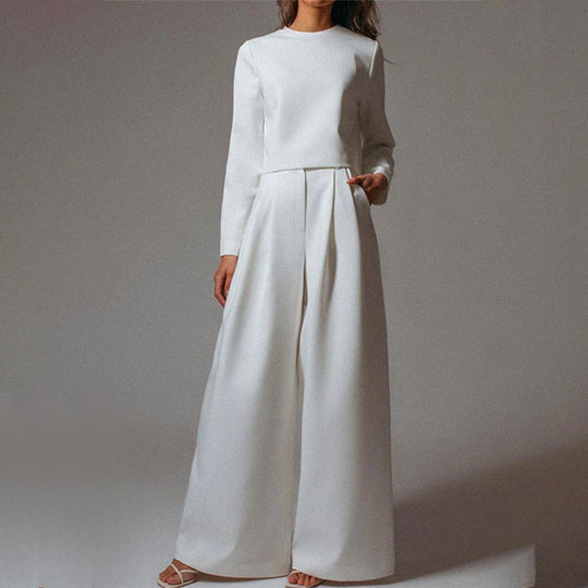 Virelina Cotton Palazzo Two Piece Set