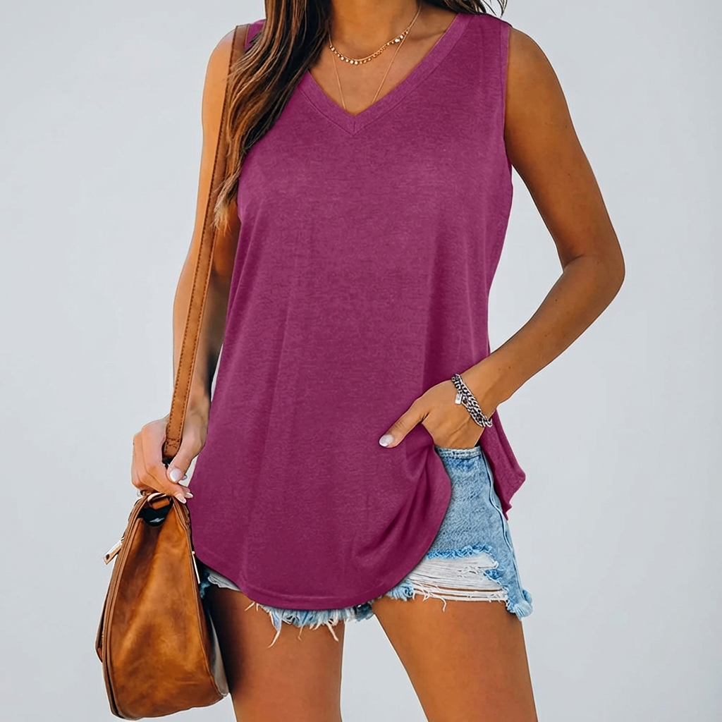 Aurelie V-Neckline Tank Top
