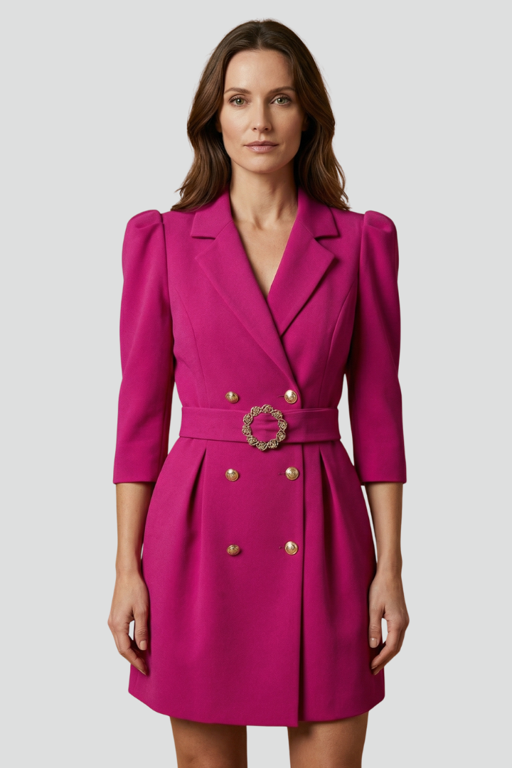 Myrle Front Button Blazer Dress