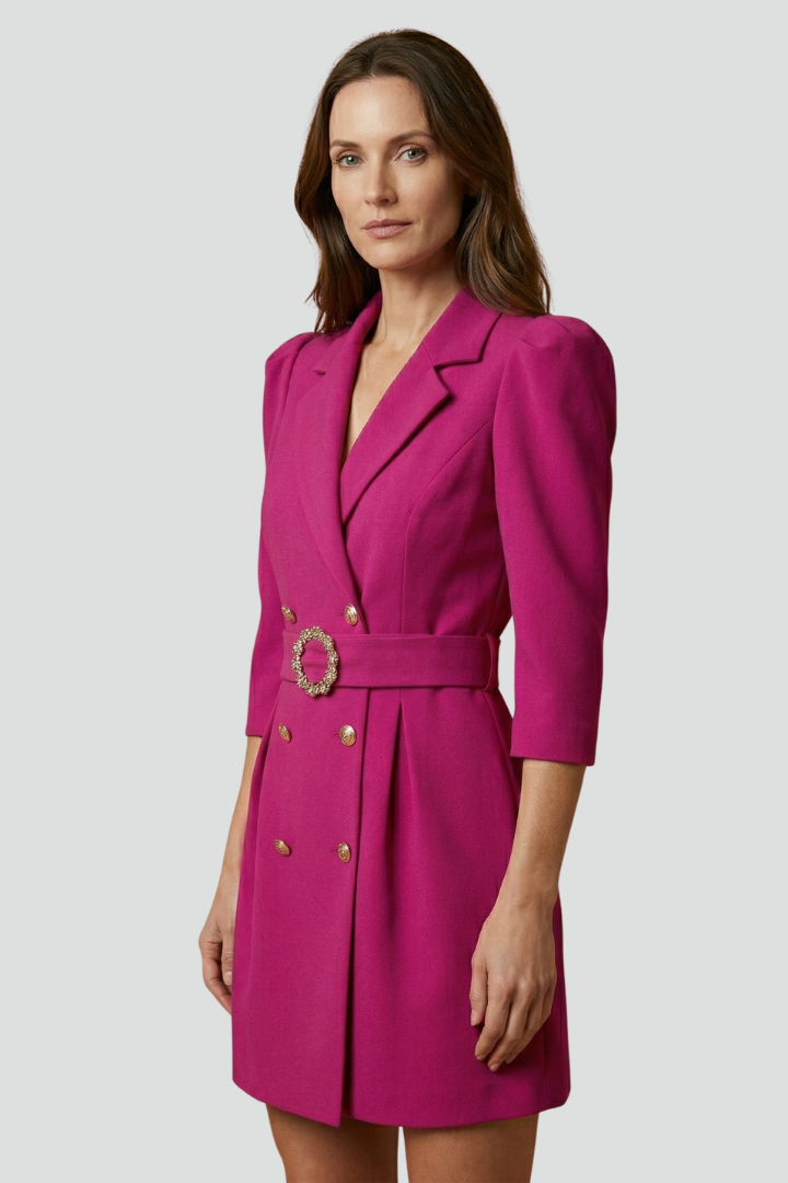 Myrle Front Button Blazer Dress
