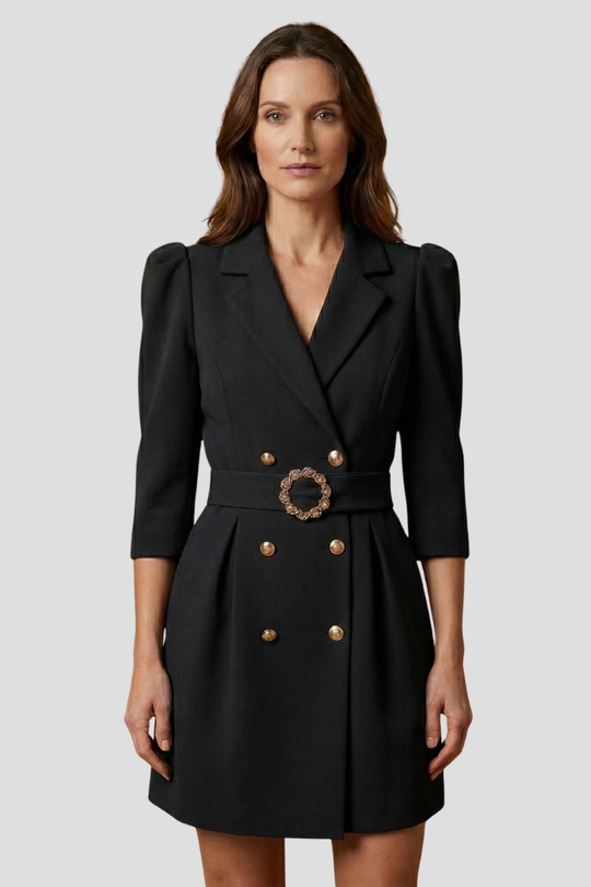 Myrle Front Button Blazer Dress