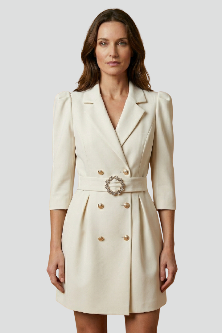 Myrle Front Button Blazer Dress