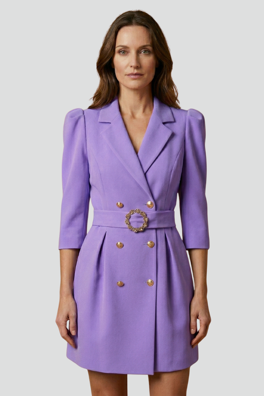 Myrle Front Button Blazer Dress