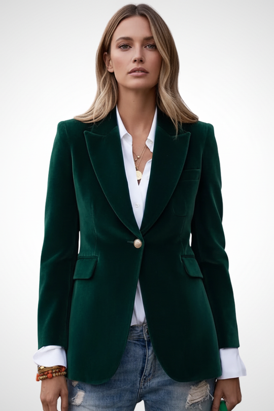 Tansy Lapel Single Button Blazer