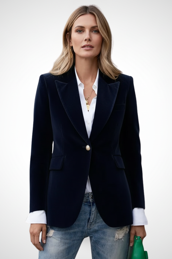 Tansy Lapel Single Button Blazer