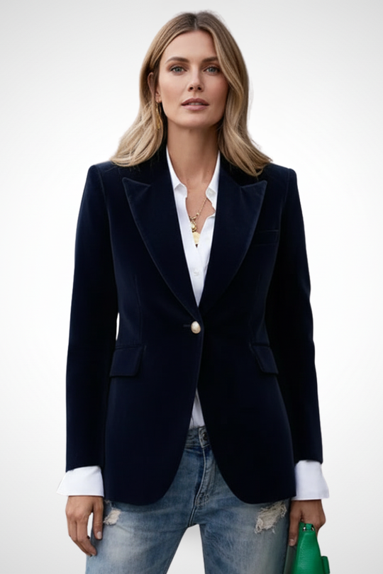 Tansy Lapel Single Button Blazer
