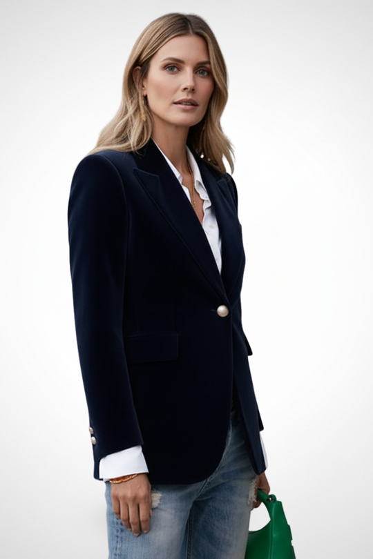 Tansy Lapel Single Button Blazer