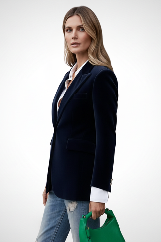 Tansy Lapel Single Button Blazer