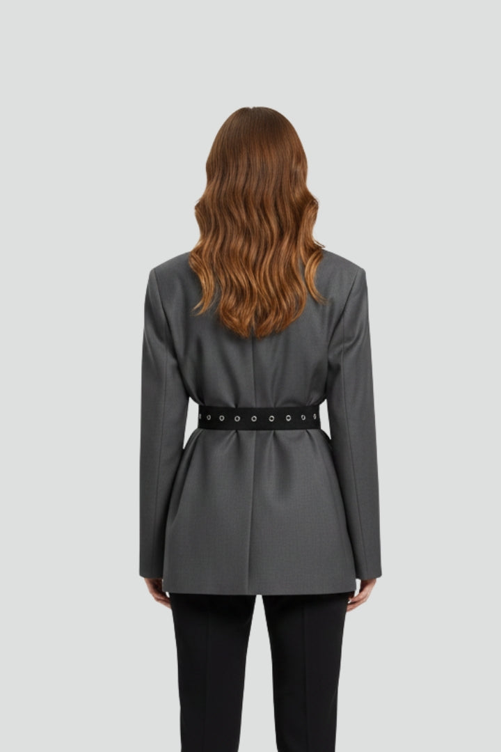 Rae Adjustable Belt Detail Blazer