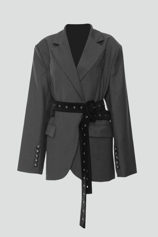 Rae Adjustable Belt Detail Blazer