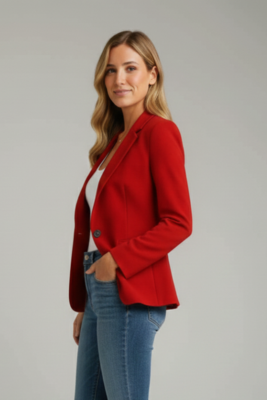 Oleander Notched Lapel Blazer