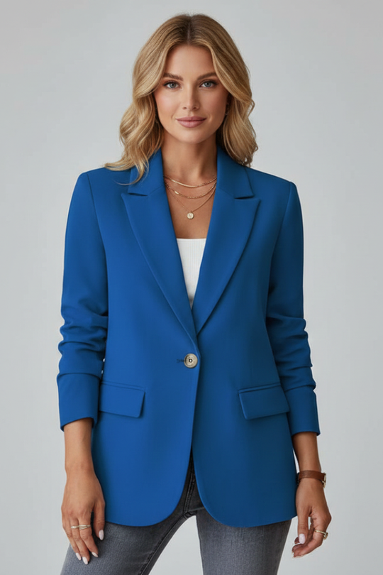 Oleander Notched Lapel Blazer