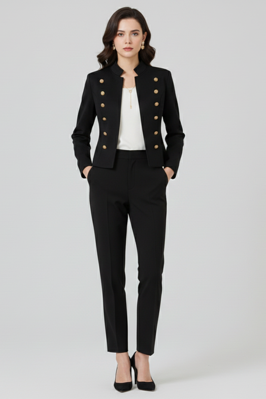 Cypress Stand Up Collar Blazer