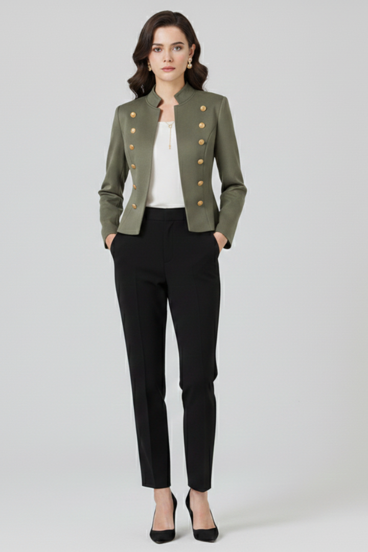 Cypress Stand Up Collar Blazer