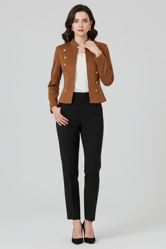 Cypress Stand Up Collar Blazer