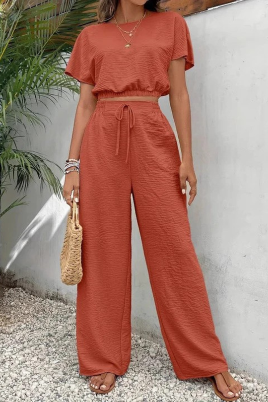 Elovira Cotton Blend Two Piece Set