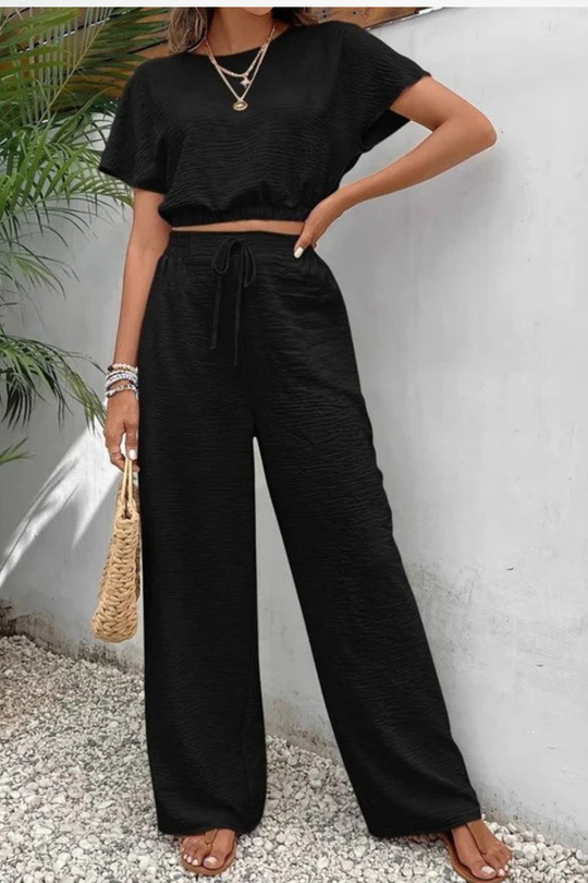 Elovira Cotton Blend Two Piece Set