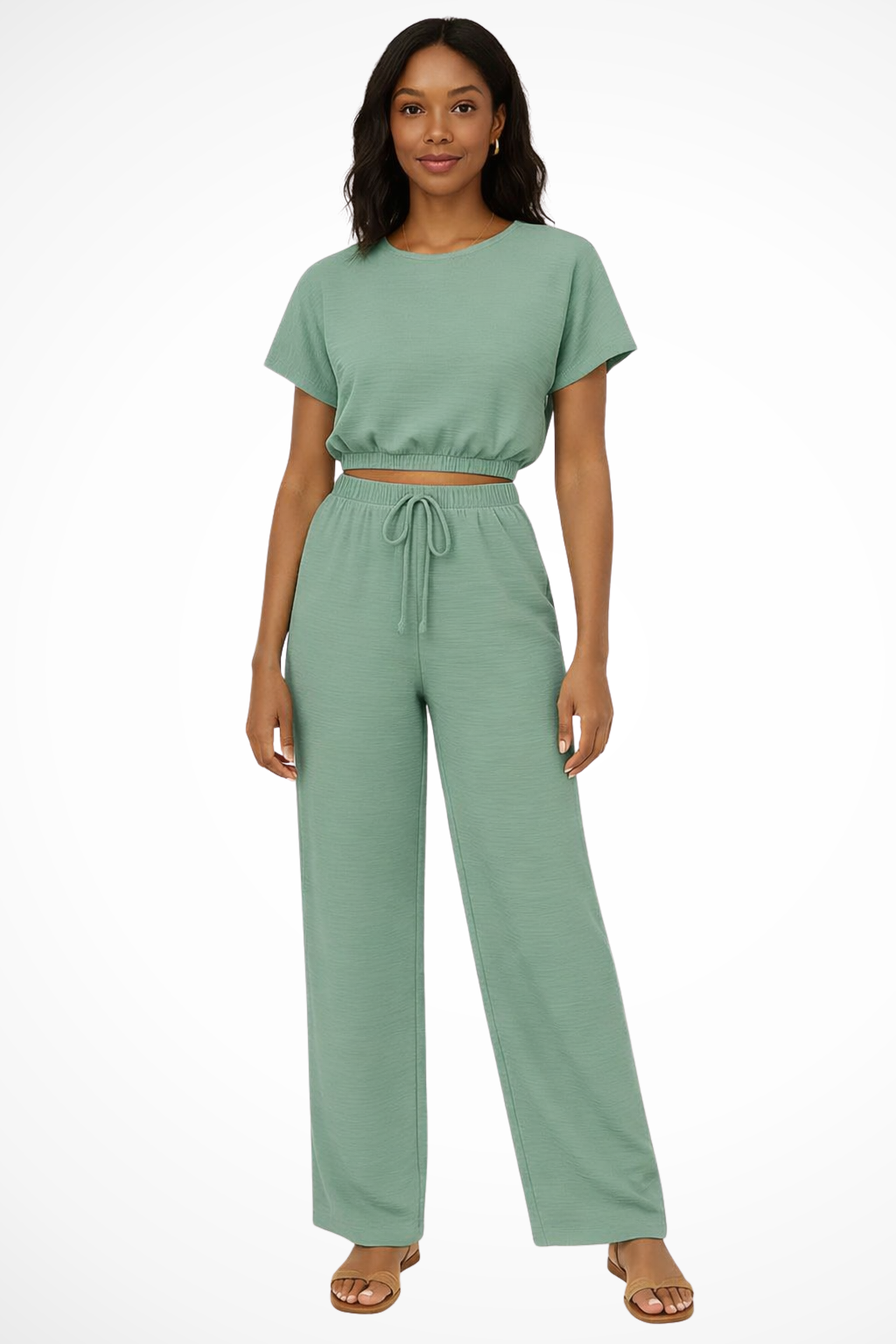 Elovira Cotton Blend Two Piece Set