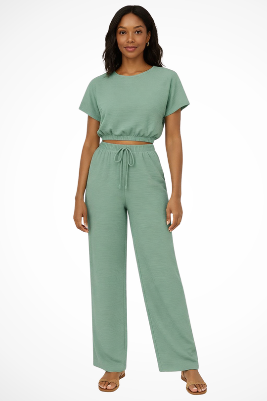 Elovira Cotton Blend Two Piece Set