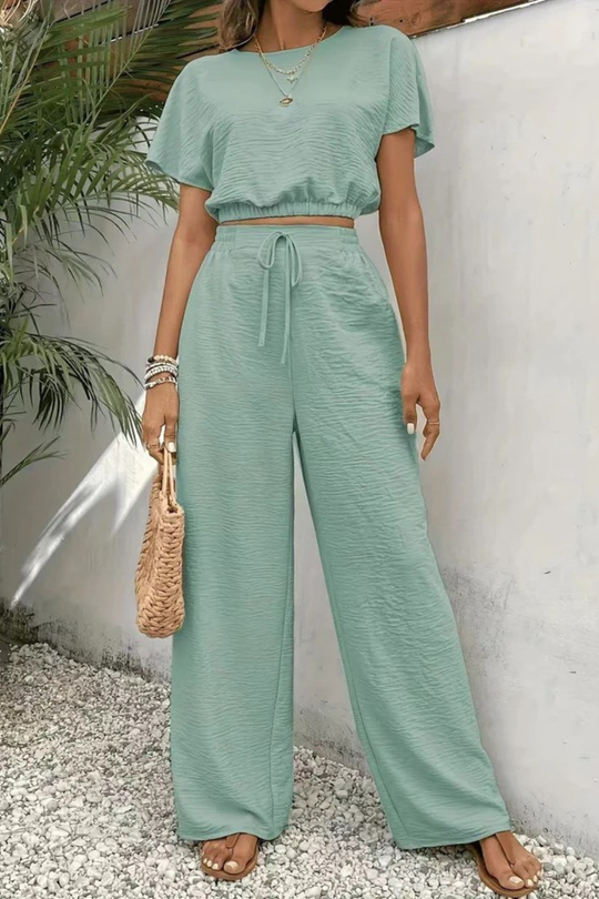 Elovira Cotton Blend Two Piece Set