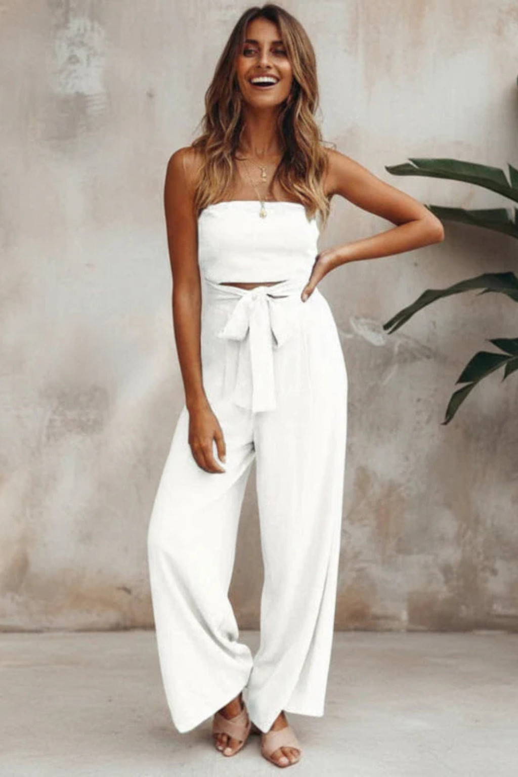 Veloura Structured Cotton Two Piece Set