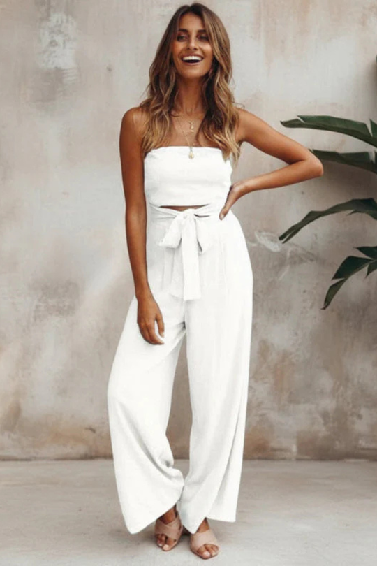 Veloura Structured Cotton Two Piece Set