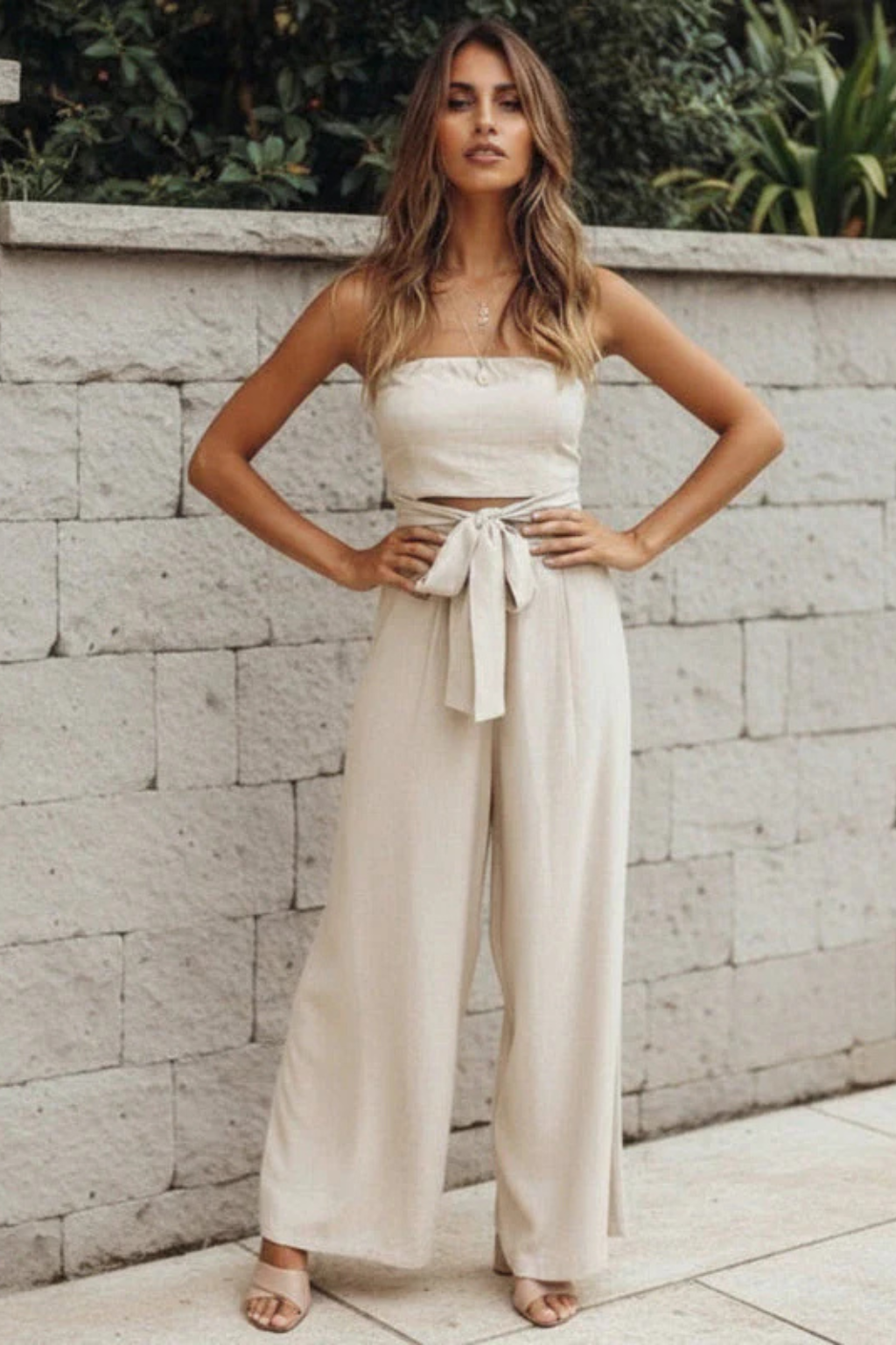 Veloura Structured Cotton Two Piece Set