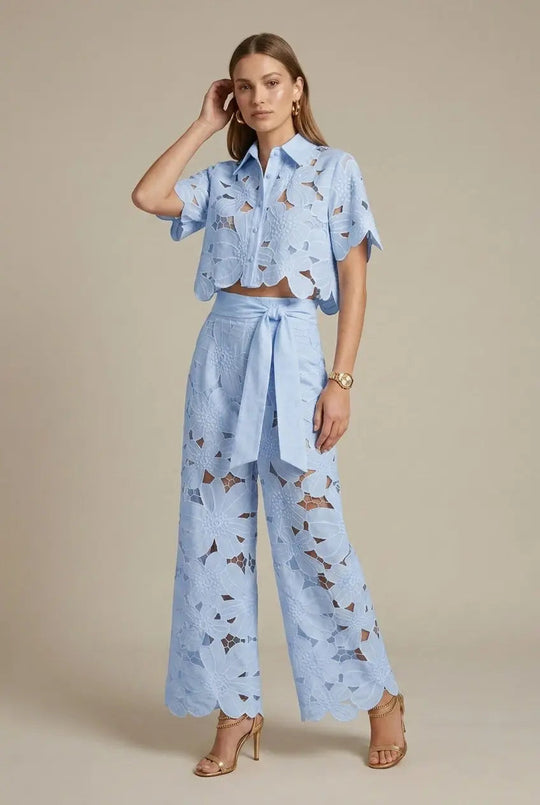 Nore Floral Lace Two Piece Set