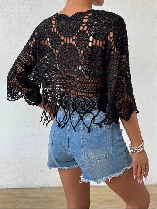 Sorrel Open Weave Top