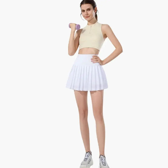 Elor Plain Woven High Waist Midi Skirt