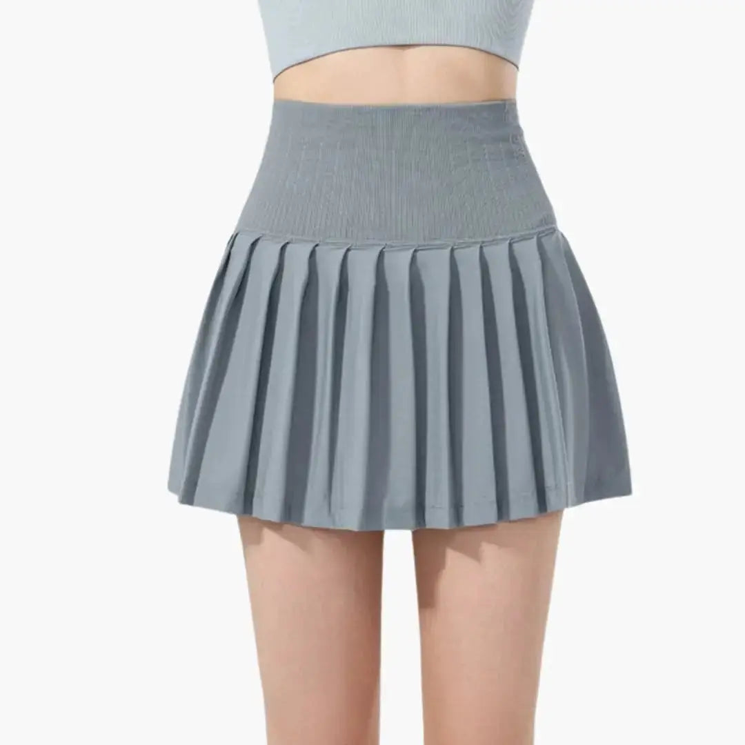 Elor Plain Woven High Waist Midi Skirt