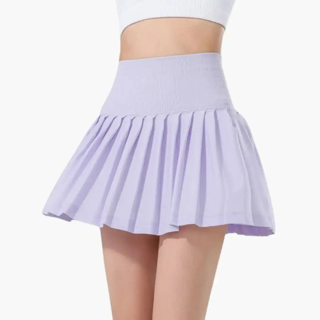 Elor Plain Woven High Waist Midi Skirt