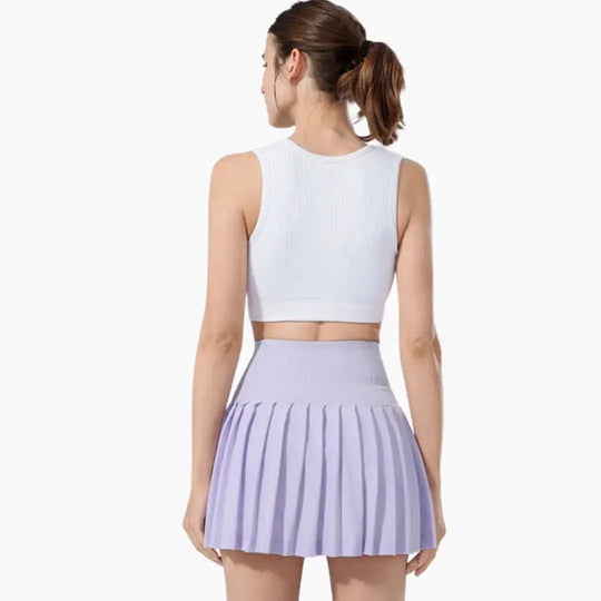 Elor Plain Woven High Waist Midi Skirt