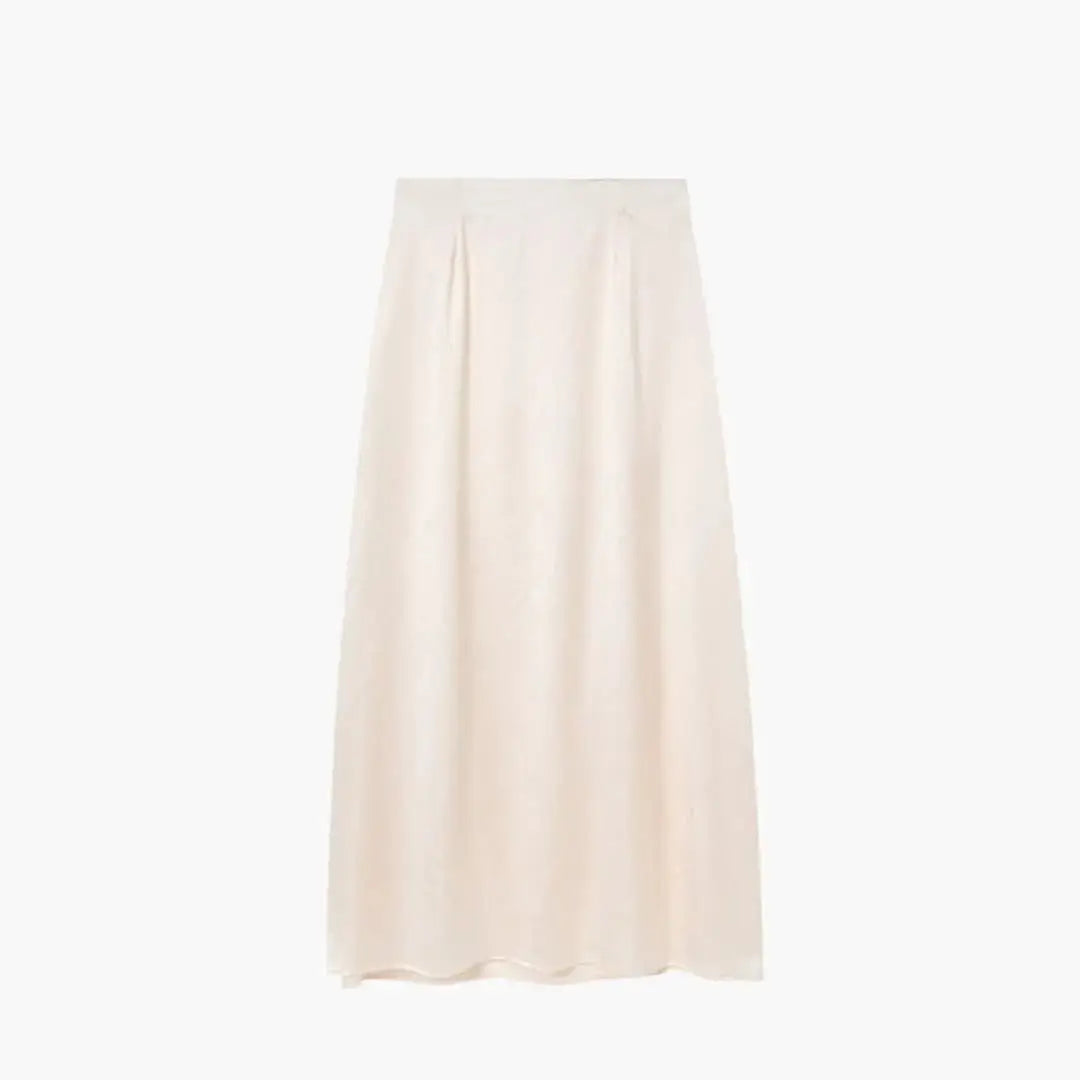 Solenne High Waisted Satin Maxi Skirt