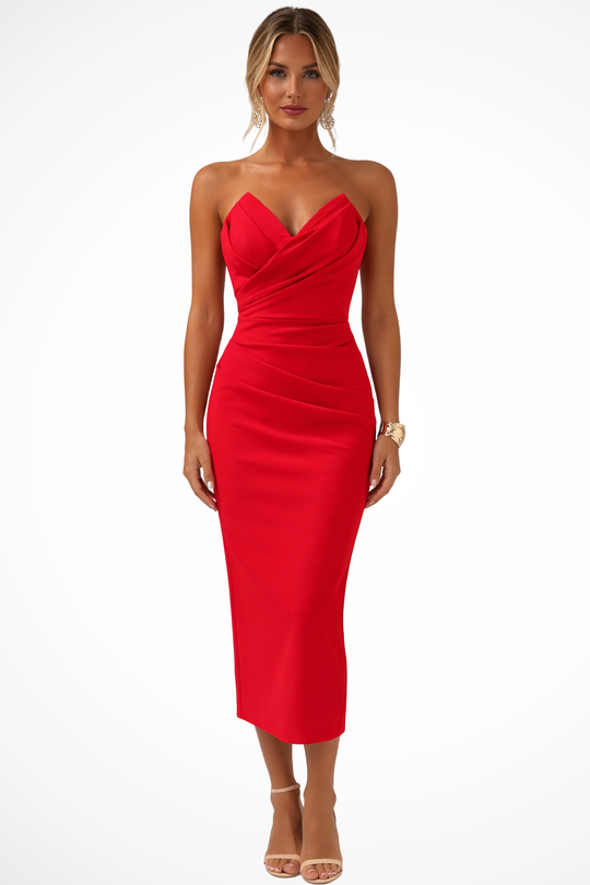 Evangeline Strapless Sweetheart Bodycon Cocktail Dress