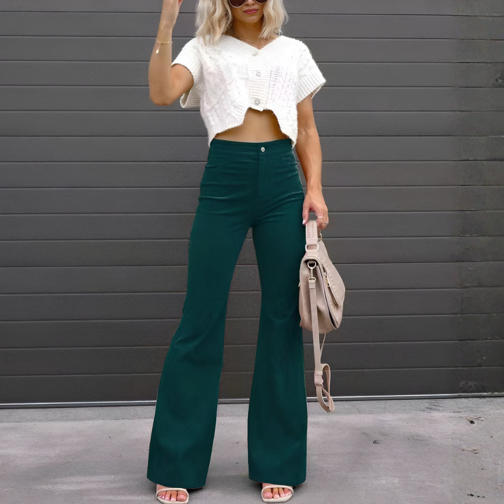 Cielune Corduroy Flare Pants