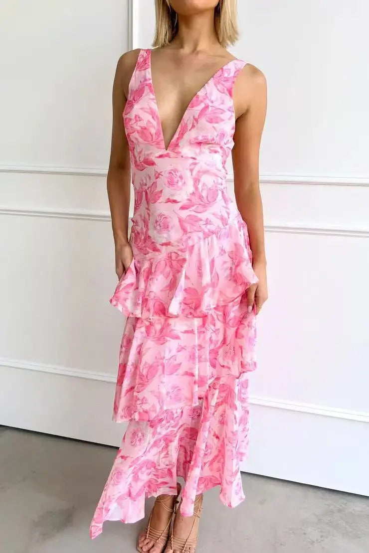 Vanessa Viscose Flowing Maxi Dress
