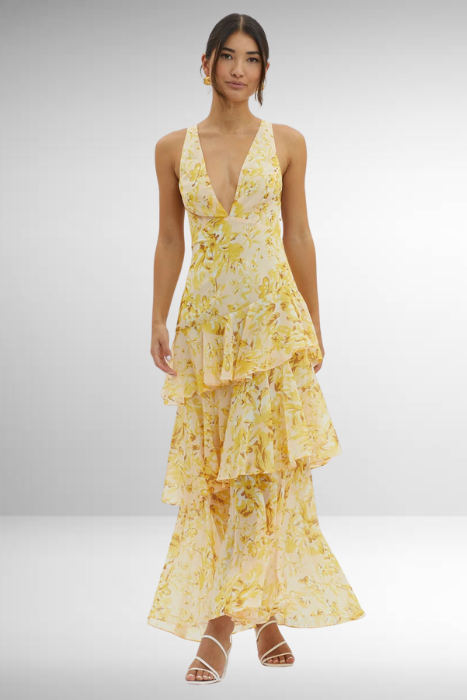 Vanessa Viscose Flowing Maxi Dress