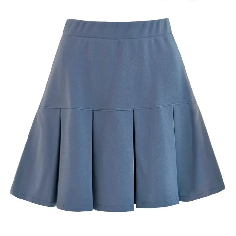 Virelle Woven Pleated Midi Skirt